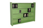 Vetrina per accendini zippo in legno colore verde